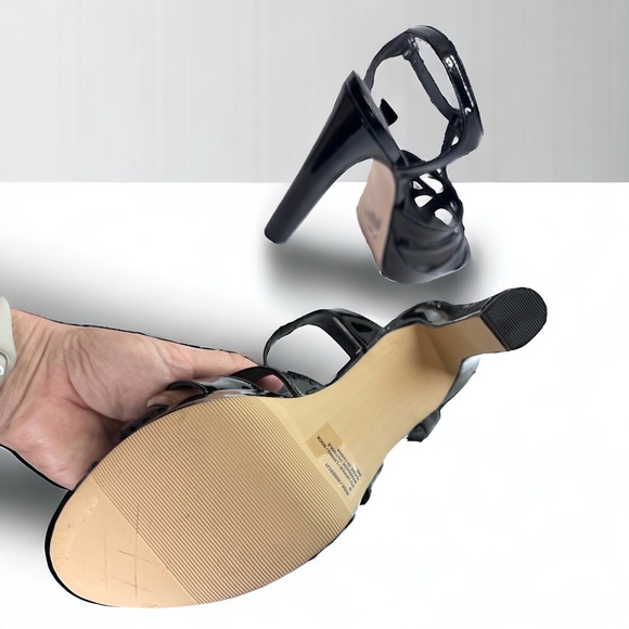 New - Elegant Steve Madden Black Patent Leather “Kadri” Stiletto Heels - Size 9 - Picture 12 of 12